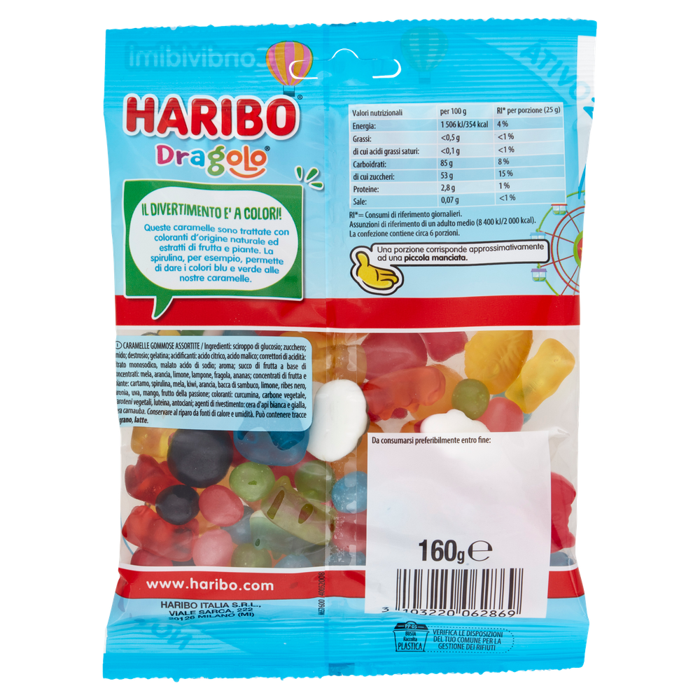 Caramelle Gommose Dragolo Haribo - Foto 3