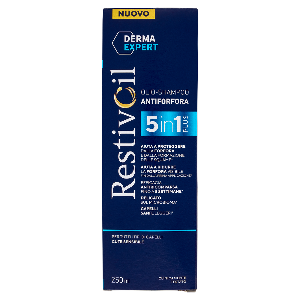 P-Restivoil Derma Olio-Shampoo Antiforfora 5 In 1 Plus - Foto 1