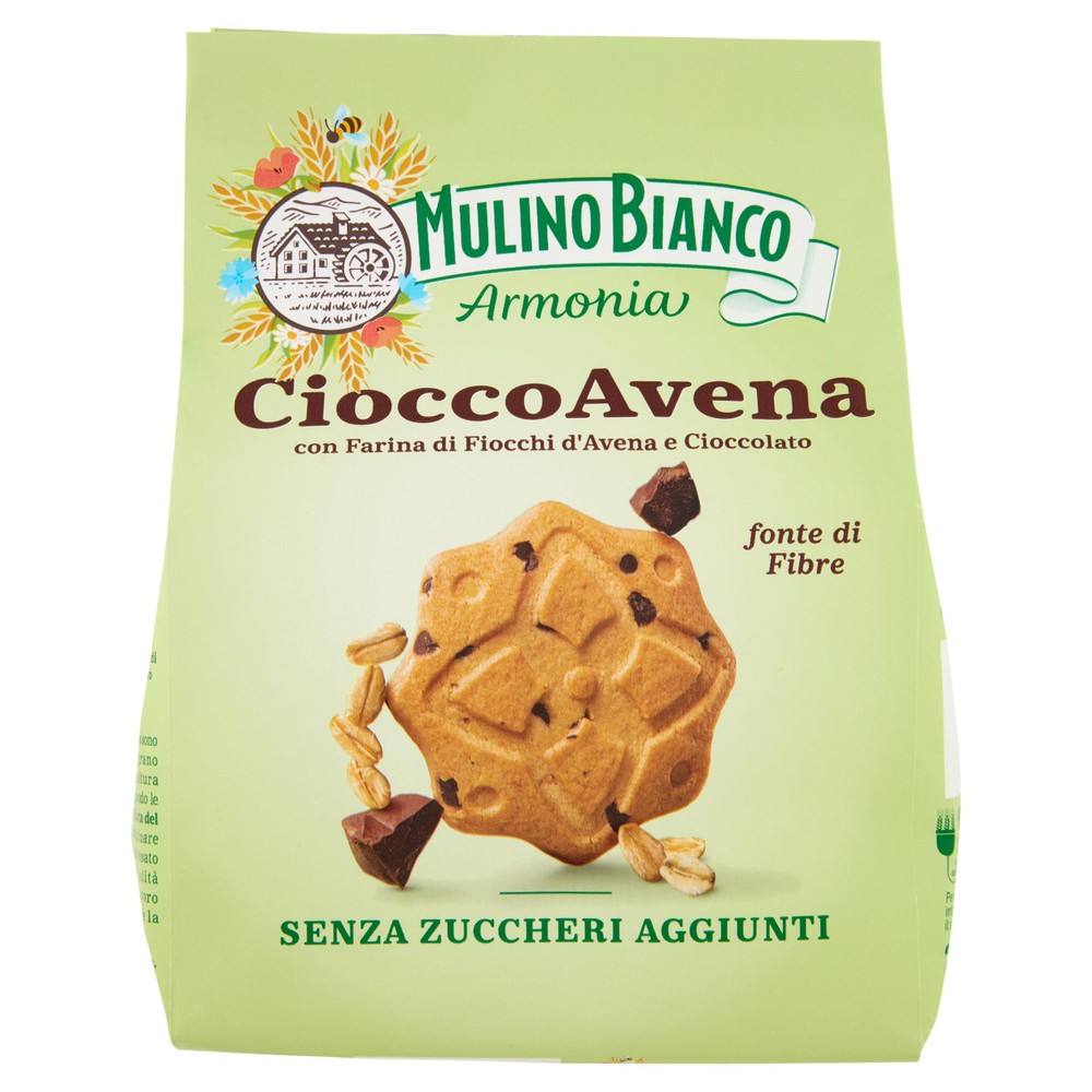 Biscotti Cioccoavena Concioccolato Senza Zuccheri Multino Bianco - Foto 1