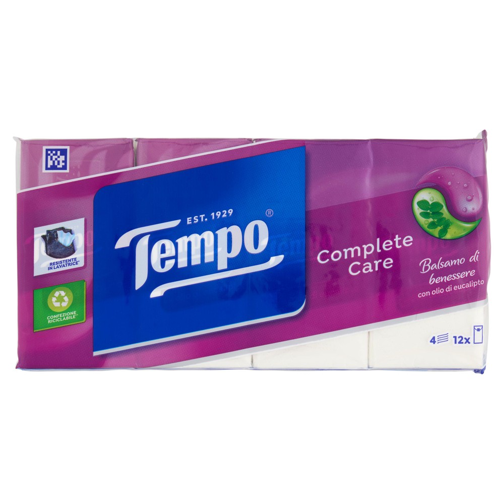 Fazzoletti Complete Care Balsamo Di Benessere 4x12 Tempo - Foto 1