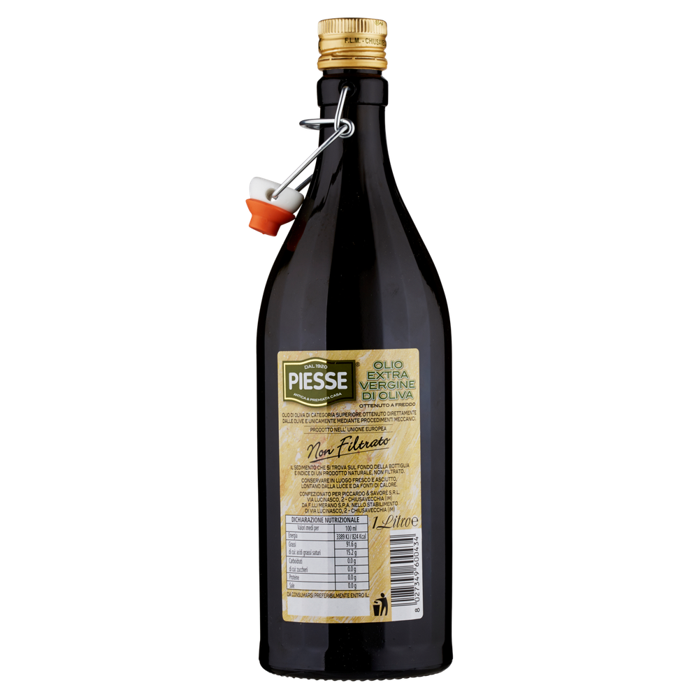 Olio Extra Vergine Non Filtrato Ottenuto A Freddo Piesse - Foto 3