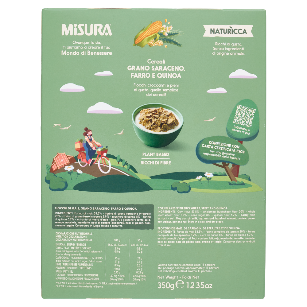 Cereali Grano Saraceno, Farro E Quinoa Plant Based Misura - Foto 3