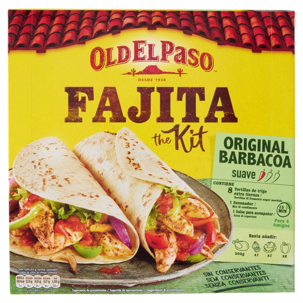 Fajita Dinner Kit Barbacoa Old El Paso - Foto 1