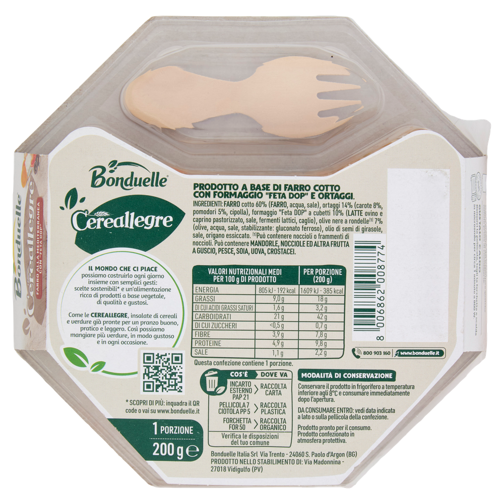 Cereallegre Farro Alla Mediterranea Con Feta Dop Bonduelle - Foto 3