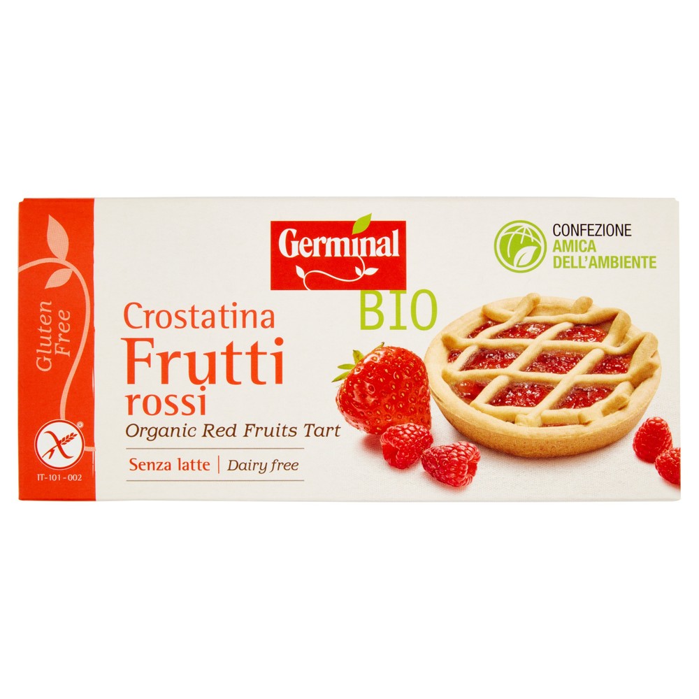 Germinal Bio Crostatina Frutti Rossi Gluten Free 6 X 33,4 G - Foto 1