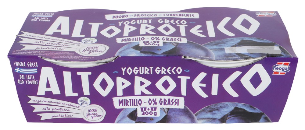 Yogurt Greco Alto Proteico Mirtillo 0% X2 Neogal - Foto 2