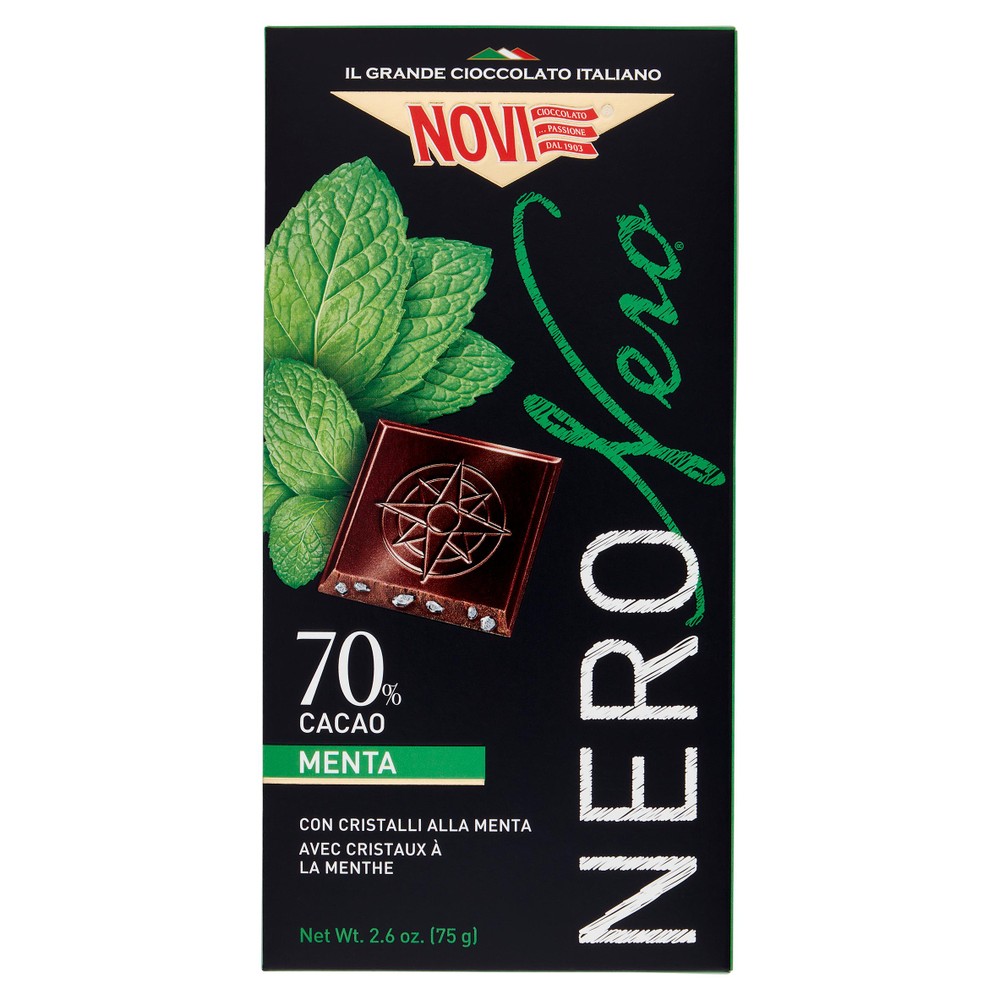 Tavoletta Di Cioccolato Fondente Neronero 70% Alla Menta Novi - Foto 1