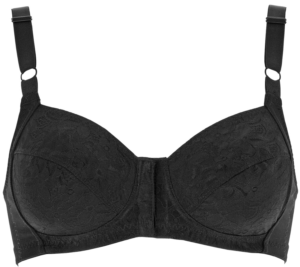 Reggiseno Senza Ferretto Pratica Apertura Frontale 8 Nero Lepel - Foto 1