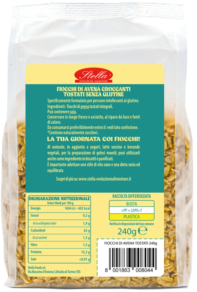 Fiocchi Croccanti Di Avena Integrale Senza Glutine Avena Crock - Foto 2