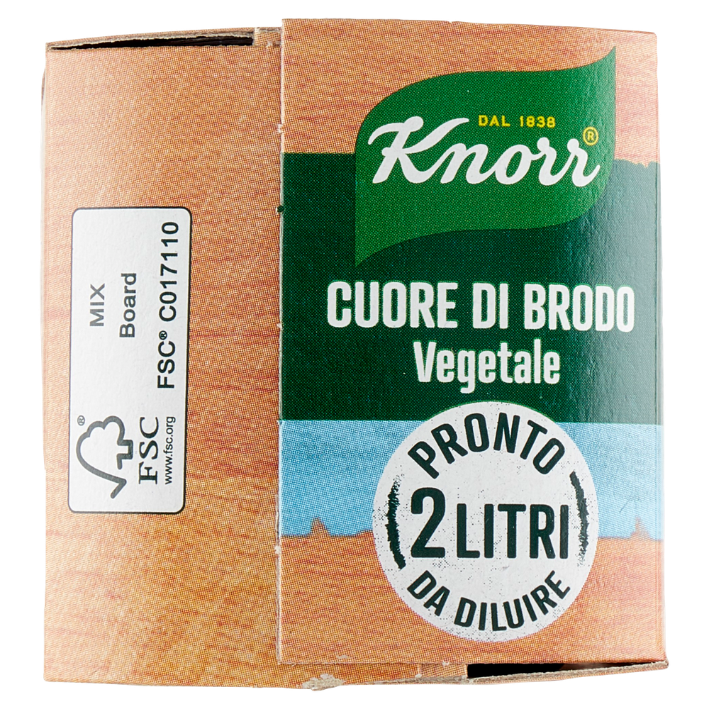 Cuore Di Brodo Vegetale Meno Sale Knorr 4 Da Gr.28