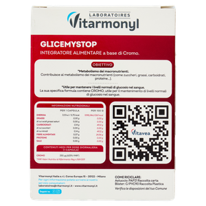 Laboratoires Vitarmonyl Glicemy Stop 30 Capsule 8,55 G - Foto 3