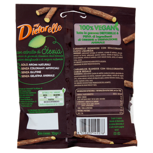 Caramelle Gommose Gusto Liquirizia Senza Zucchero Dietorelle - Foto 3
