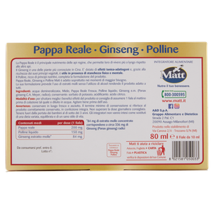 Pappa Reale Ginseng Polline Matt 8 Fiale - Foto 3