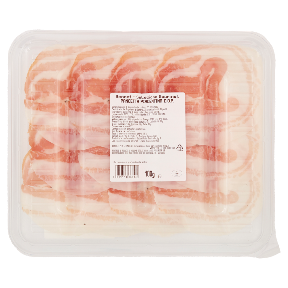 Pancetta Piacentina Dop Selezione Gourmet Bennet - Foto 3
