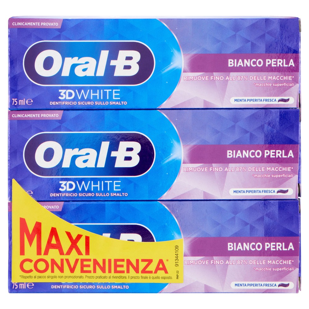 Dentifricio Oral B 3dw Bianco Perla - Foto 1