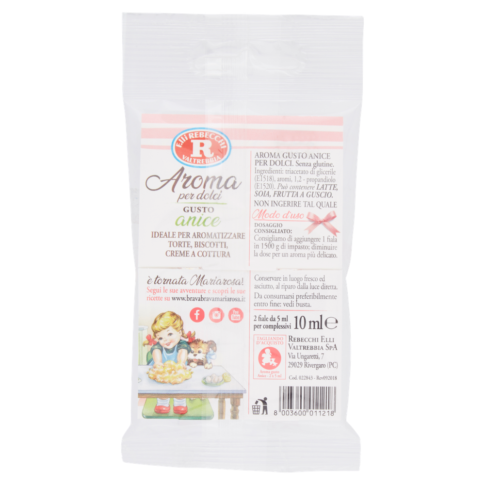 Aroma All'anice Per Dolci Senza Glutine 2x5ml Mariarosa - Foto 3