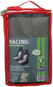 2 Coprisedili Per Auto Racing Grigio Lubex - Foto 2