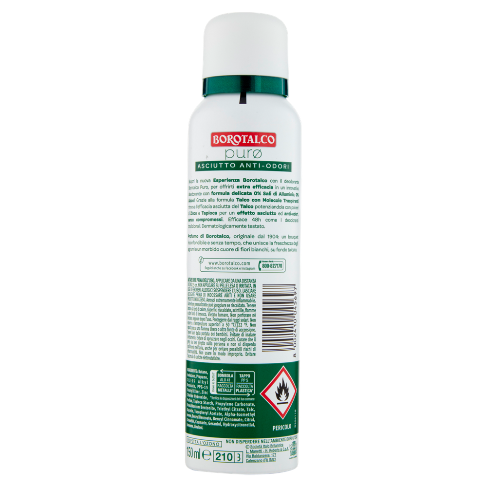 Borotalco Deodorante Spray Puro Profumo Di Borotalco - Foto 3