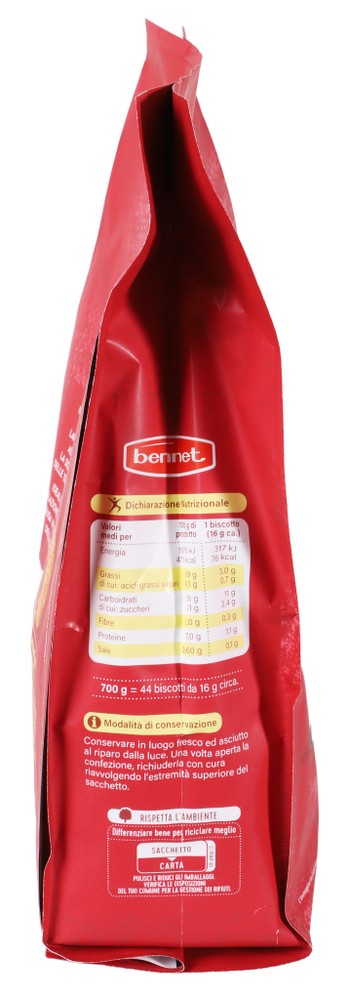 Biscotti Frollini Con Farina Di Riso E Latte Fresco Italiano Bennet - Foto 2