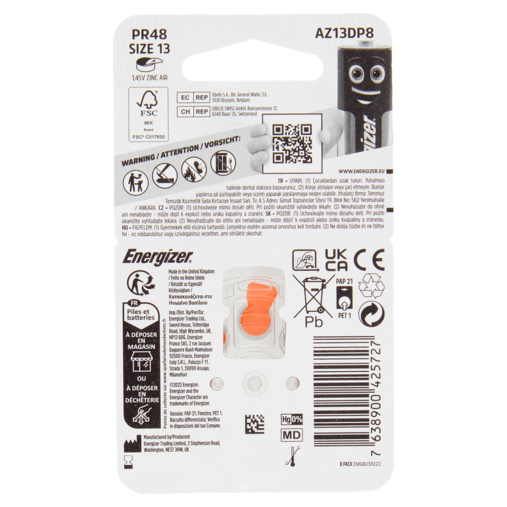 8 Pile Acustiche 13 Energizer - Foto 3