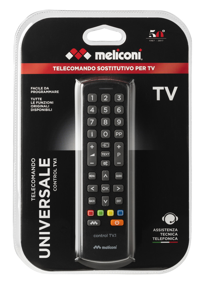 Kosciuszko Lubricate retail Telecomando Universale Control Tv.1 Meliconi | Bennet Online
