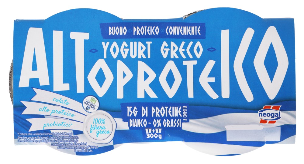Yogurt Greco Bianco Naturale 0% Alto Proteico Neogal - Foto 1