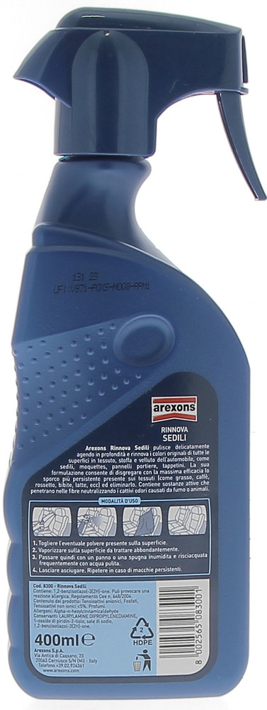 Pulitore Rinnova Sedili Per Auto 400ml Arexons - Foto 2