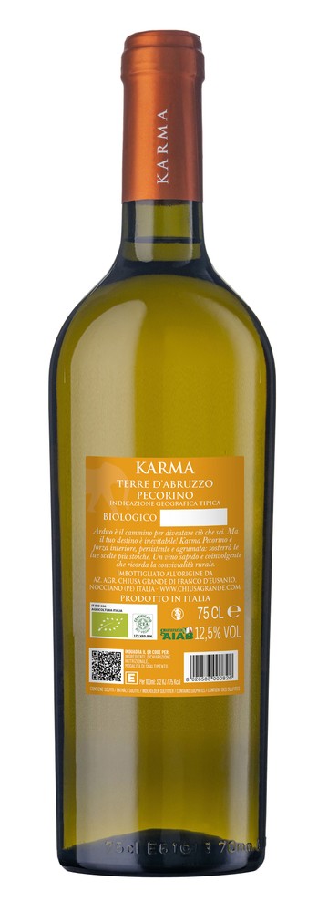 Vino Bianco Pecorino Colline Pescaresi Igt Bio Karma - Foto 2