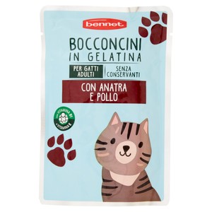 Alimento Umido Per Gatti Bennet Bocconcini Jelly Anatra E Pollo - Foto 1