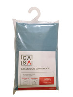 Lenzuolo Angoli Tinta Unita 1piazza 1/2 Cm130x200 Azzurro Scuro Casa Lenzuolo Angoli Tinta Unita 1piazza 1/2 Cm130x200 Azzurro Scuro Casa