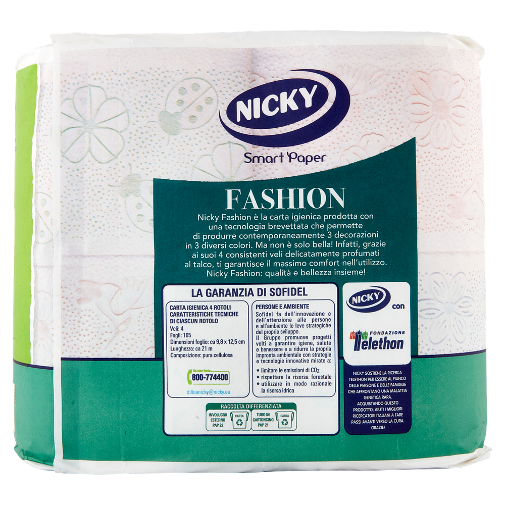 4 Rotoli Carta Igienica Fashion Nicky - Foto 3