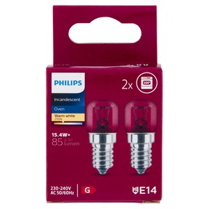 2 Lampadine Incandescenza Tubolari Per Forno Attacco E14 15w - Foto 1