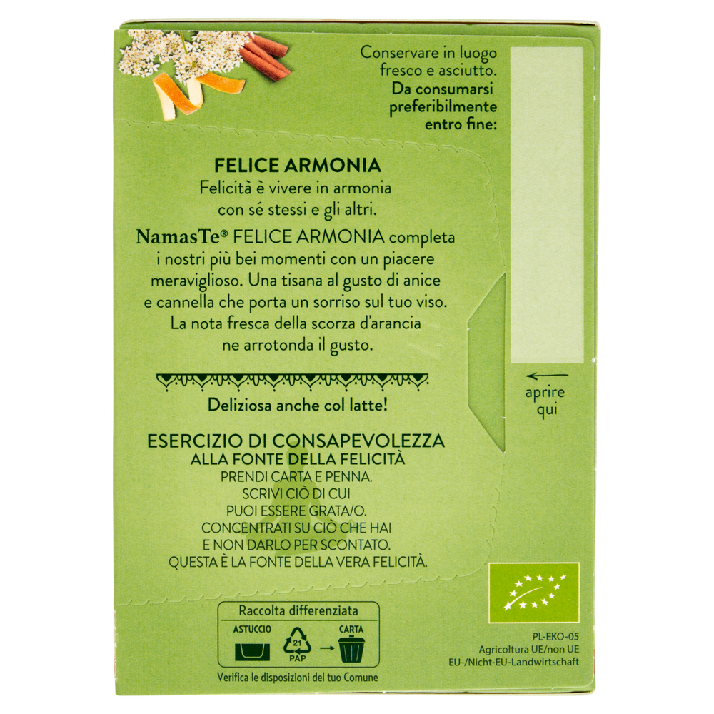 Tisana Ayurvedica Biologica Felice Armonia In Bustine 15x2g Pompadour - Foto 3