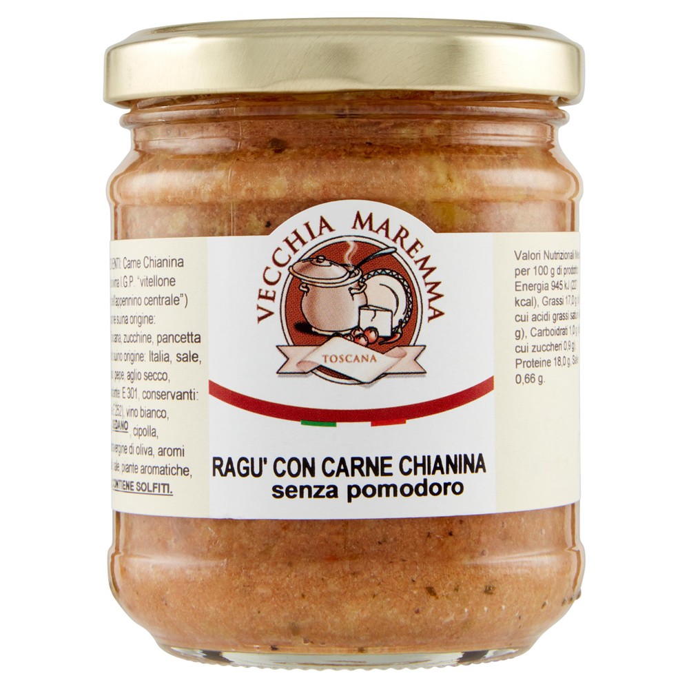 Ragu' Bianco Di Carne Chianina Senza Pomodoro Vecchia Maremma - Foto 1