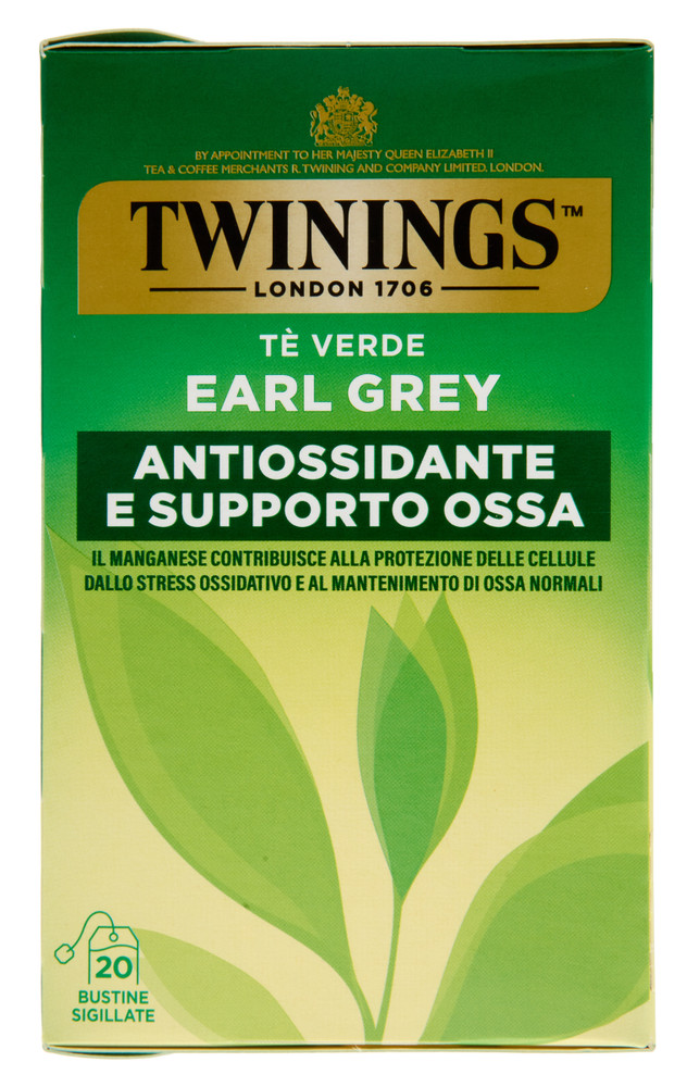 Tè Verde Earl Grey Antiossidante In Bustine 20x2g Twinings - Foto 3