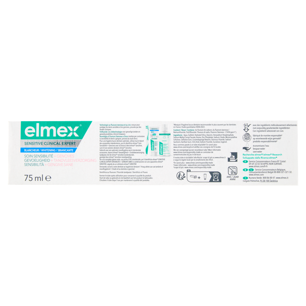 Dentifricio Sensitive + Gengive White Elmex - Foto 3
