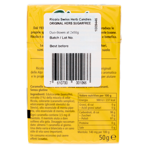 Caramelle Alle Erbe Balsamiche Originali Senza Zucchero 2x50g Ricola - Foto 3