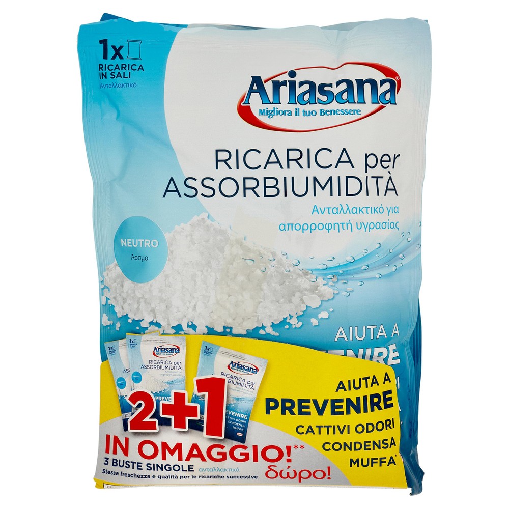 Ricarica Sali Inodore 3x450 Gr Ariasana - Foto 1