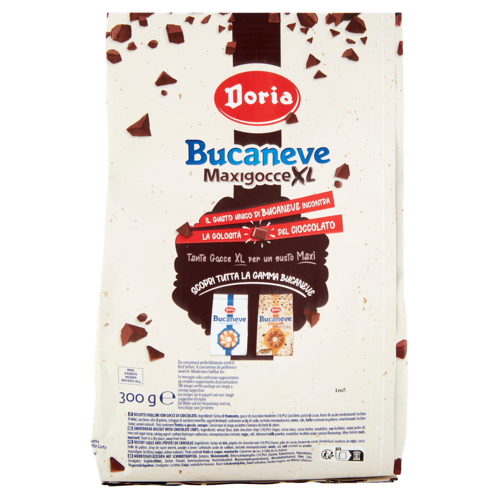 Biscotti Bucaneve Maxigocce XL Con Gocce Di Cioccolato Doria - Foto 3
