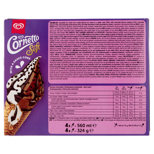 Cornetto Soft Cookies&Chocolate 4x81g Algida - Foto 3