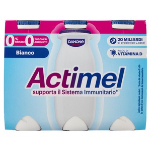 Yogurt Da Bere Ricco Di Vitamine Bianco Zero Grassi 6x100ml Actimel - Foto 1