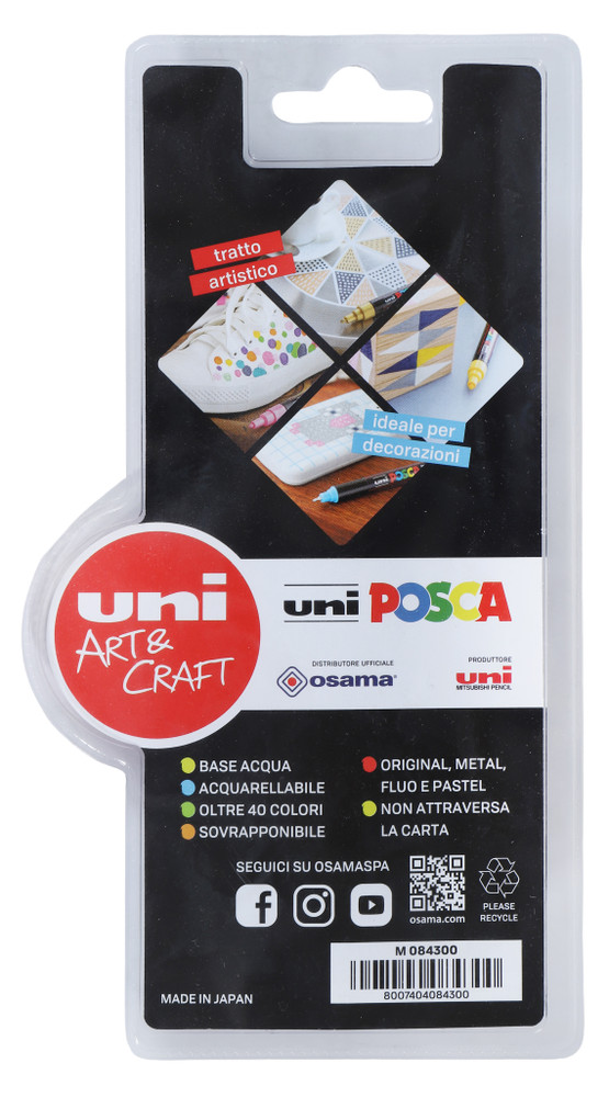 Marcatore A Base D'acqua Uni Posca Argento - Foto 3