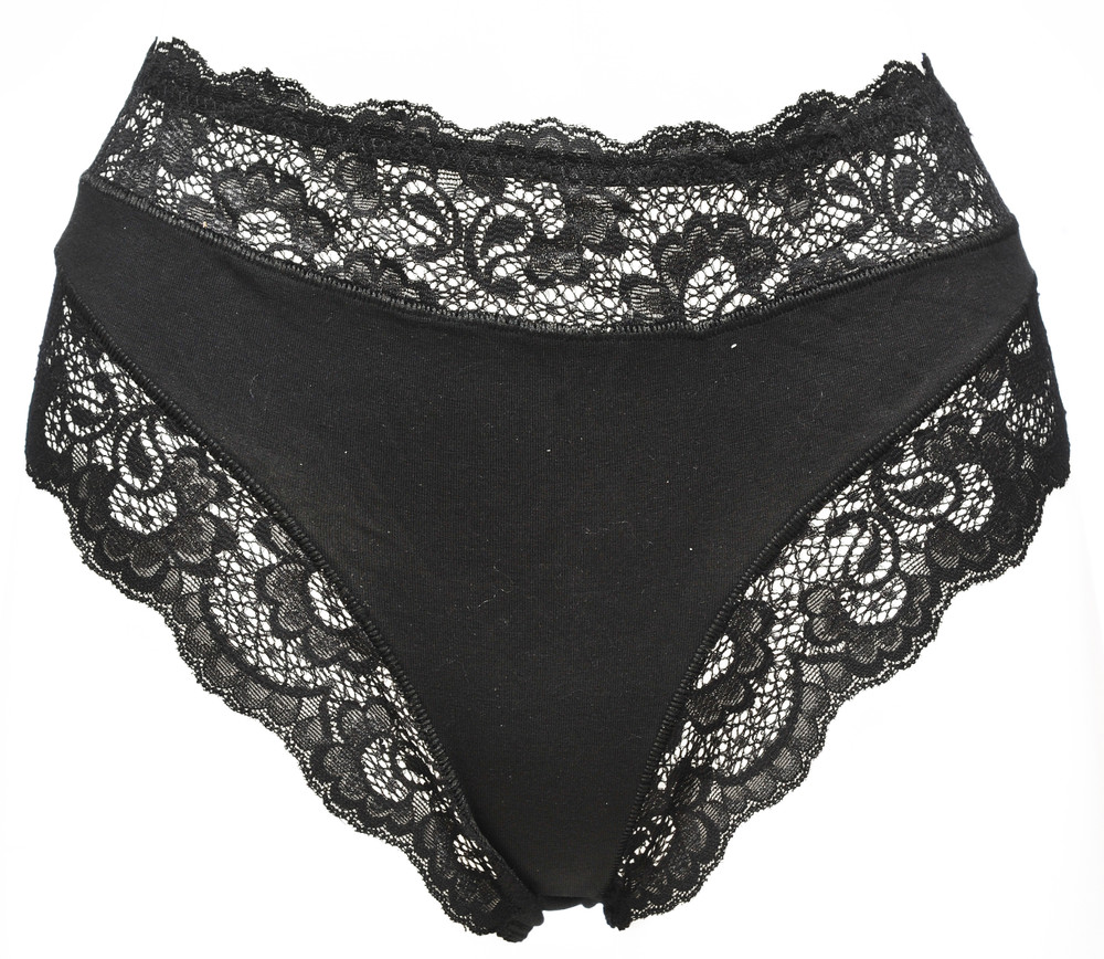 Slip Donna Con Pizzo Taglia 5 Nero Jadea - Foto 1