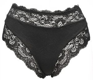 Slip Donna Con Pizzo Taglia 5 Nero Jadea - Foto 1