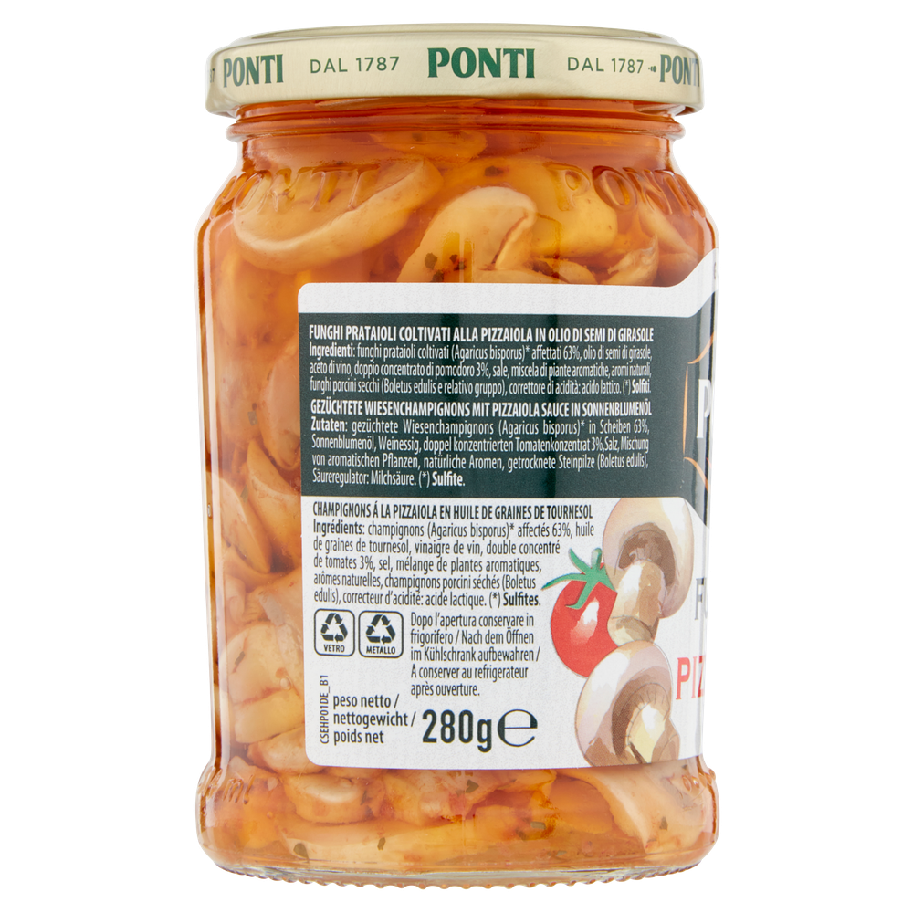 Funghi Prataioli Coltivati Alla Pizzaiola Ponti - Foto 2