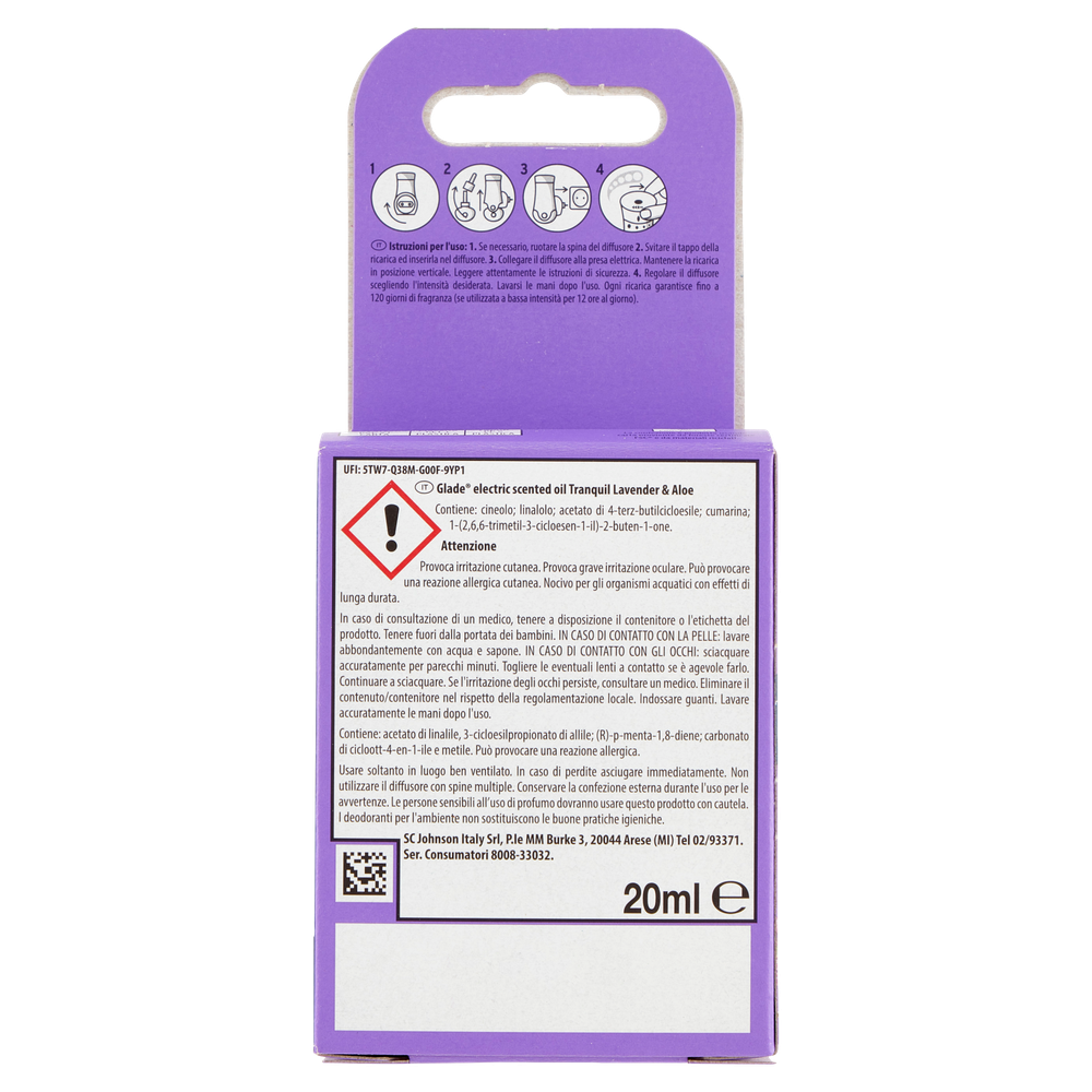 Ricarica Per Deodorante Ambiente Elettrico Essential Oils Lavanda Glade - Foto 3
