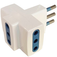 Adattatore Triplo Con Spina 10 a 3 Prese 10 a Polypool Adattatore Triplo Con Spina 10 a 3 Prese 10 a Polypool