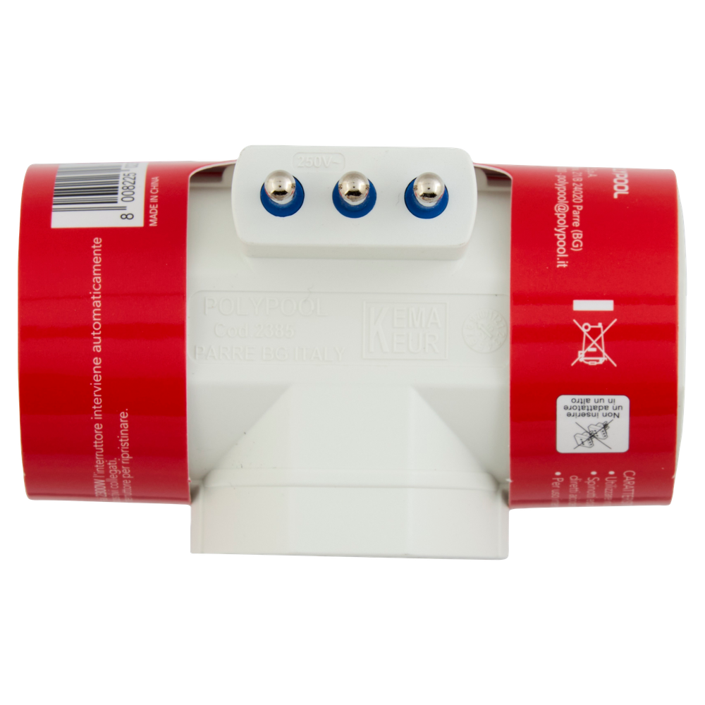 Adattatore Multisize 3 Prese 10/16a Spina 10a Polypool - Foto 3