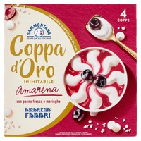 Coppa Amarena Con Meringhe 4x90g Coppa D'oro