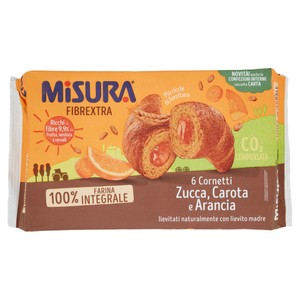 Cornetti Fibrextra Con Ripieno Di Zucca, Carota E Arancia 6x51g Misura - Foto 1